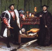 Hans holbein the younger Portrait of Jean de Dinteville and Georges de Selve France oil painting reproduction